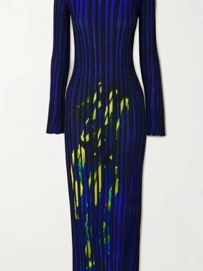Louisa Ballou Ribbed Knit Midi